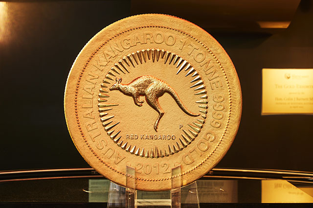 One Tonne Gold Coin at The Perth Mint.